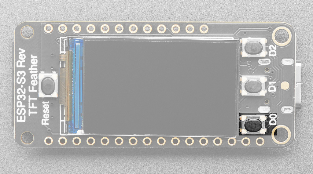 Close-up of the D0 boot button