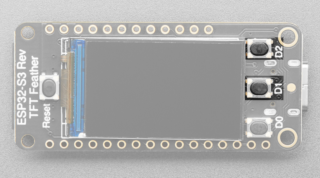 Close-up of the D1 and D2 buttons